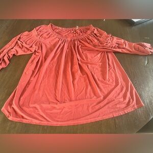 NWOT YFB Medium Maroon Cupro Blouse